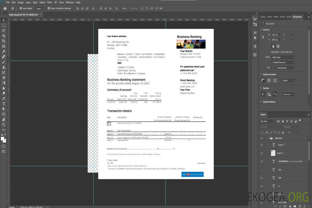 Canada BMO Banque de Montréal template Canada BMO Banque de Montréal template